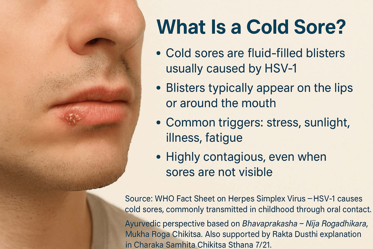 What is a cold sore
