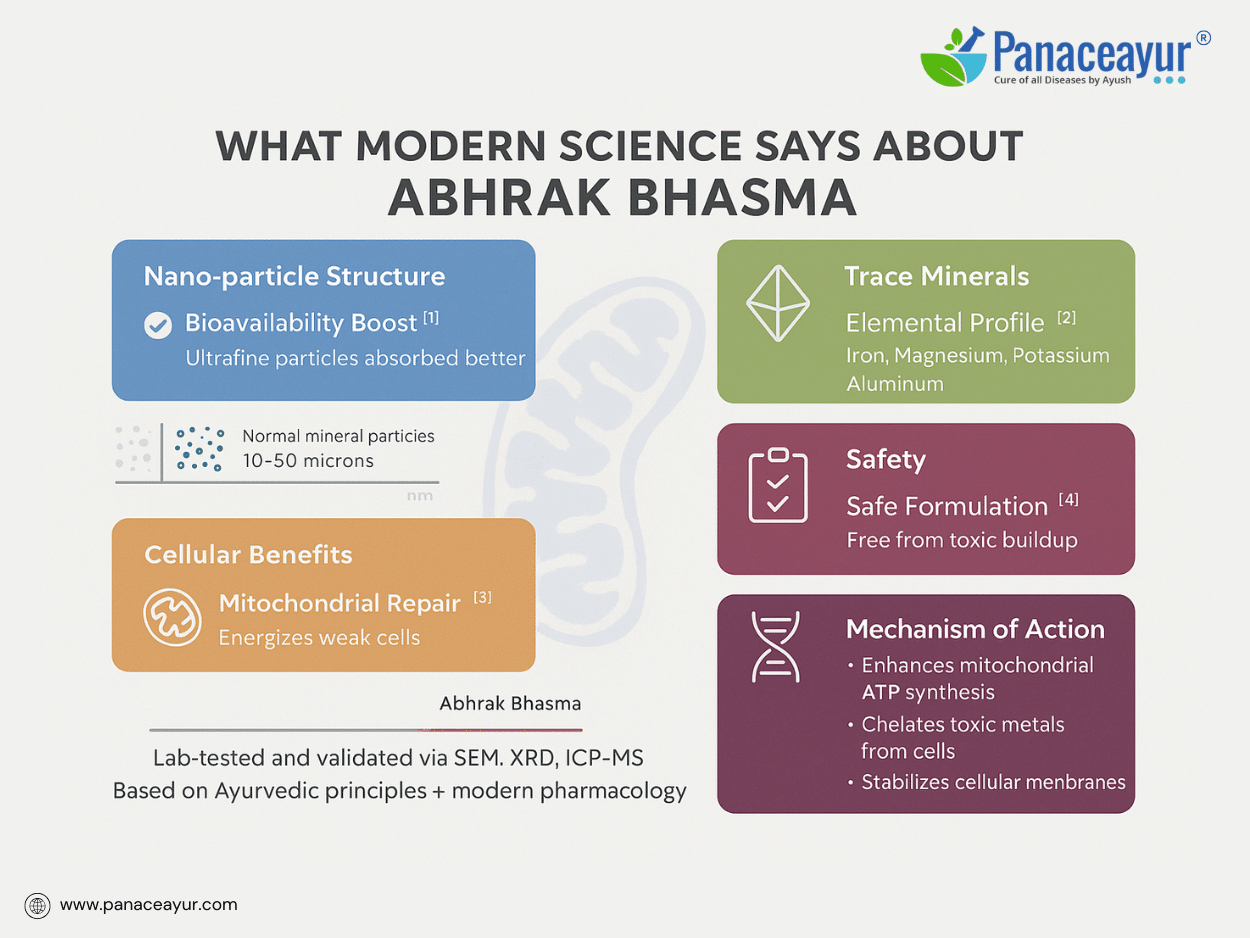 Abhrak Bhasma (Mica Ash) – Ayurvedic Nano -Mineral For Deep Tissue Rejuvenation 2 What modern science says about abhrak bhasma
