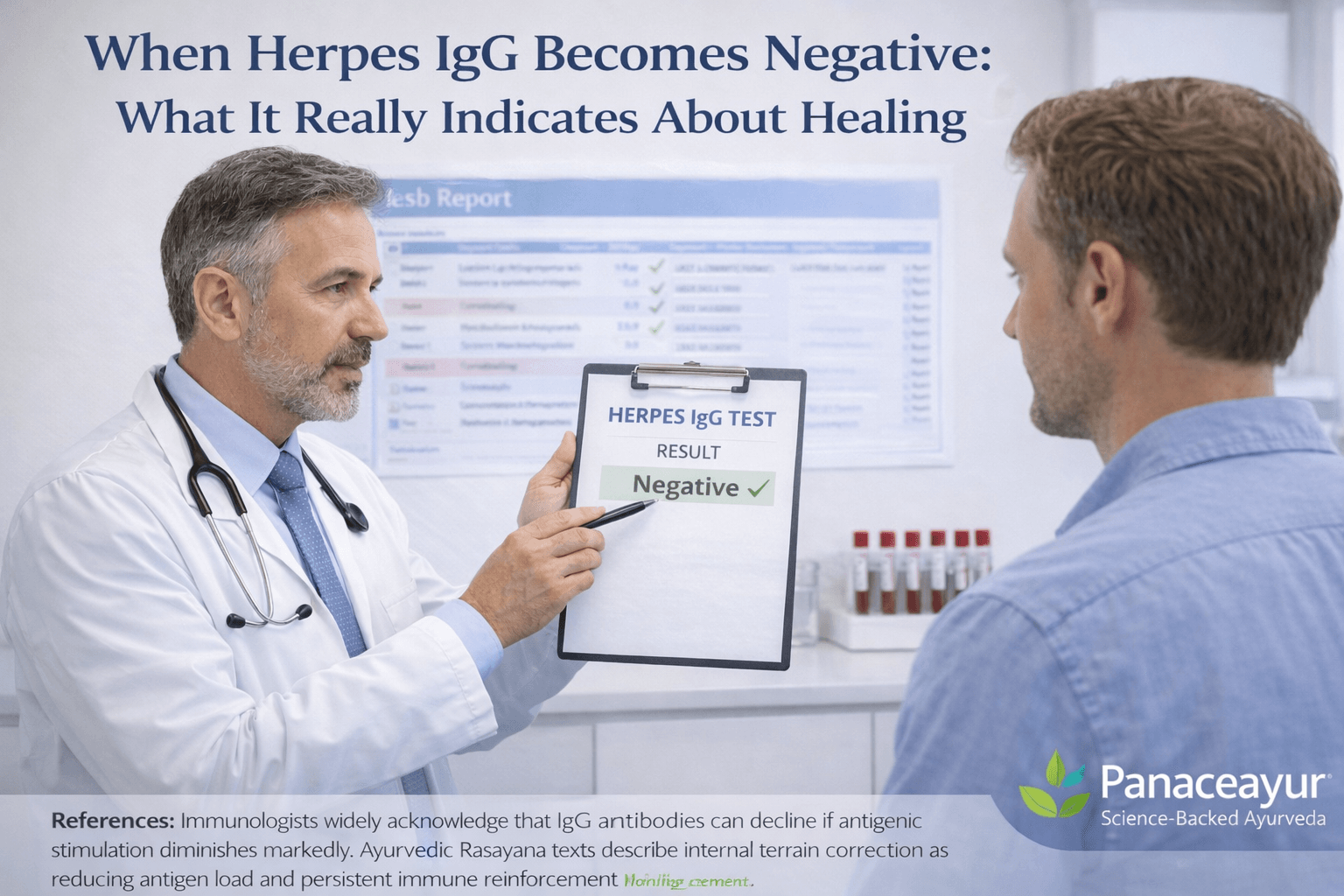 Ayurvedic Cure For Herpes- Root Cause Viral Elimination Explained 6 When herpes igg becomes negative what it really indicates about healing