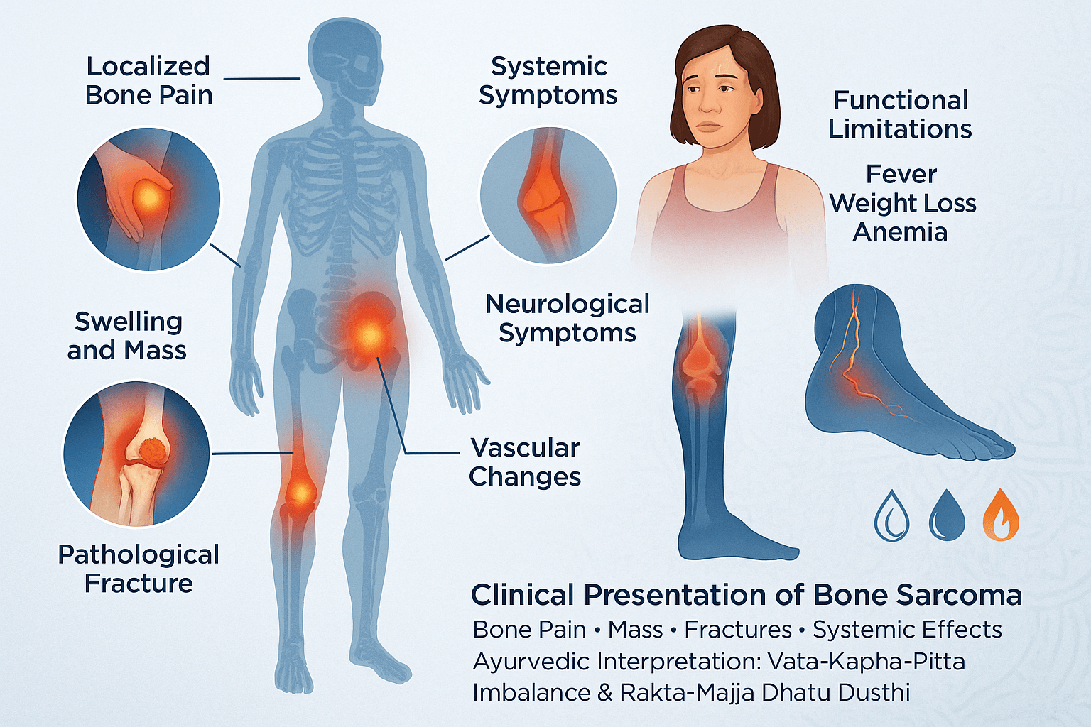 Bone Sarcoma- Osteosarcoma, Ewing Sarcoma, And Ayurvedic Cure 5 Clinical representtion