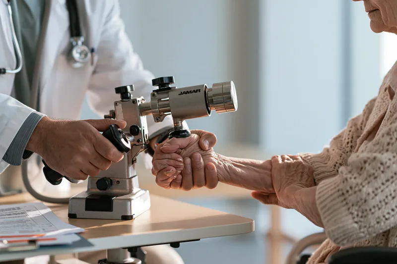 Early als hand weakness grip test