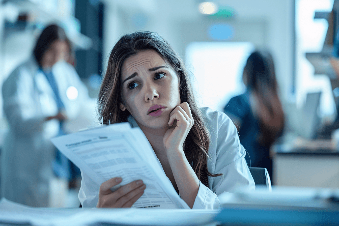 Patient with early symptoms of high calcium levels reviewing normal reports and feeling confused