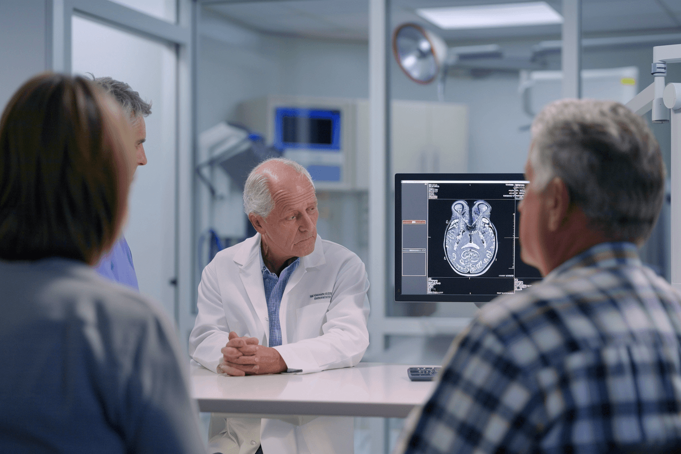 Esophageal cancer spread to brain