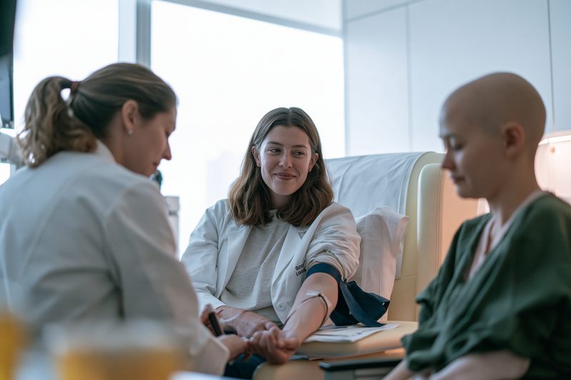 Healthy relative leukemia screening blood test