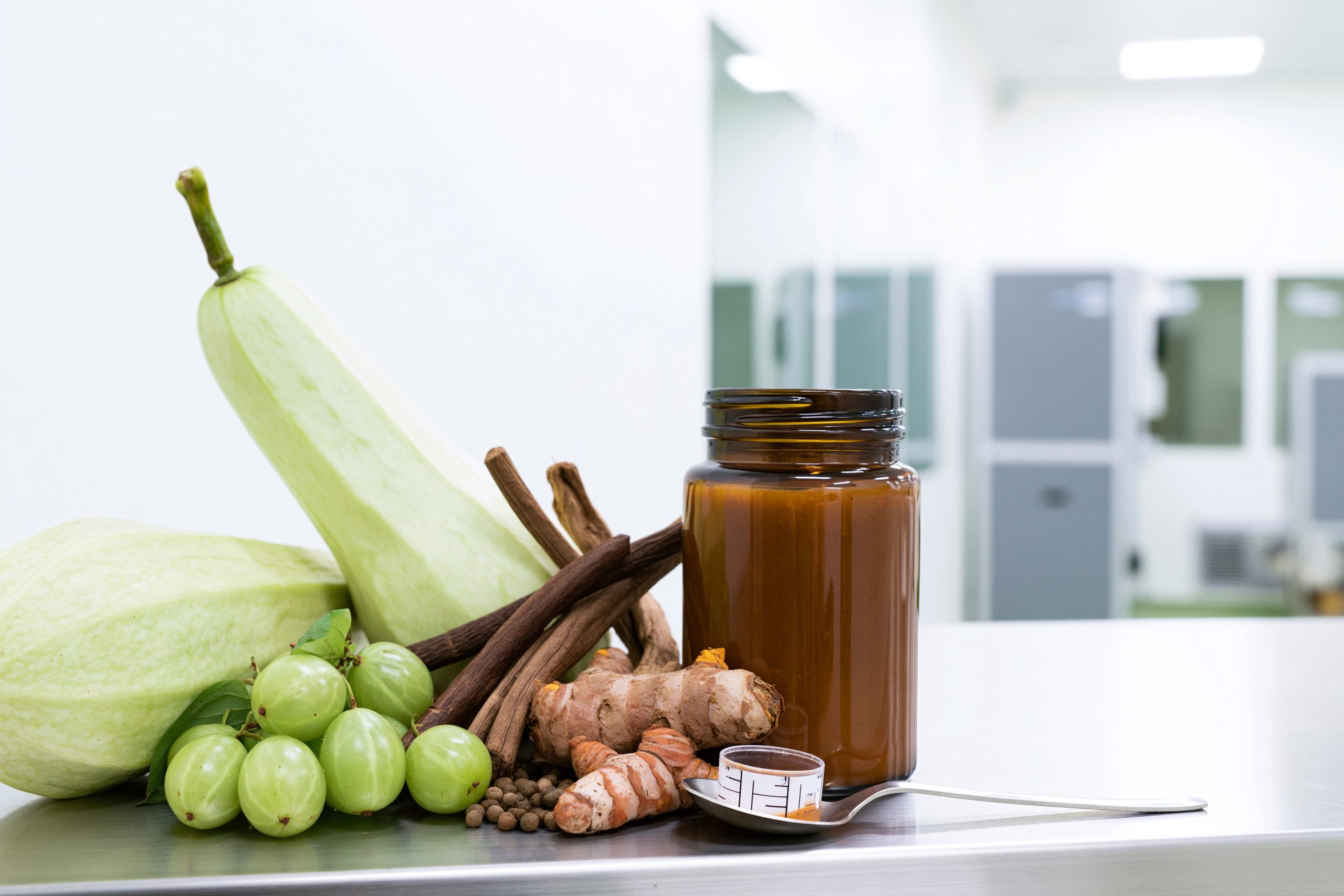 Metastatic Esophageal Cancer: Treatment, Survival And The Ayurveda Curative Model 15 Kushmanda amalaki bala rasayana avaleha with ash gourd, amla and selected ayurvedic ingredients.