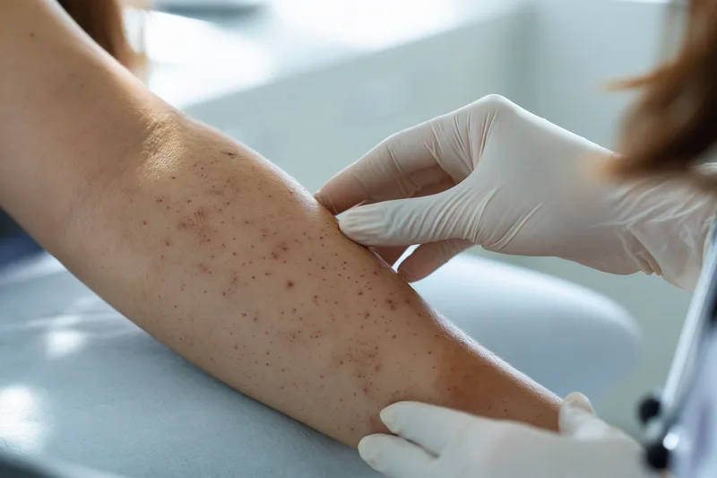 Leukemia Rash And Bruising: What Skin Changes Can Mean 1 Leukemia petechiae purpura bruises close examination