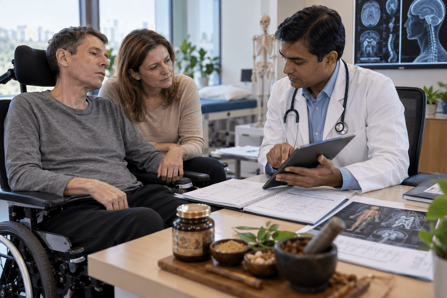Measuring progress in ayurvedic als treatment