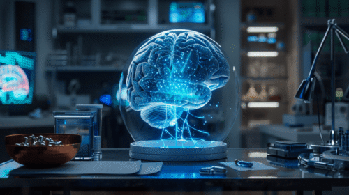 Photorealistic molecular visualization of MGMT promoter methylation in glioblastoma with brain tumor biomarker analysis, DNA pathways and integrative Ayurveda support concept