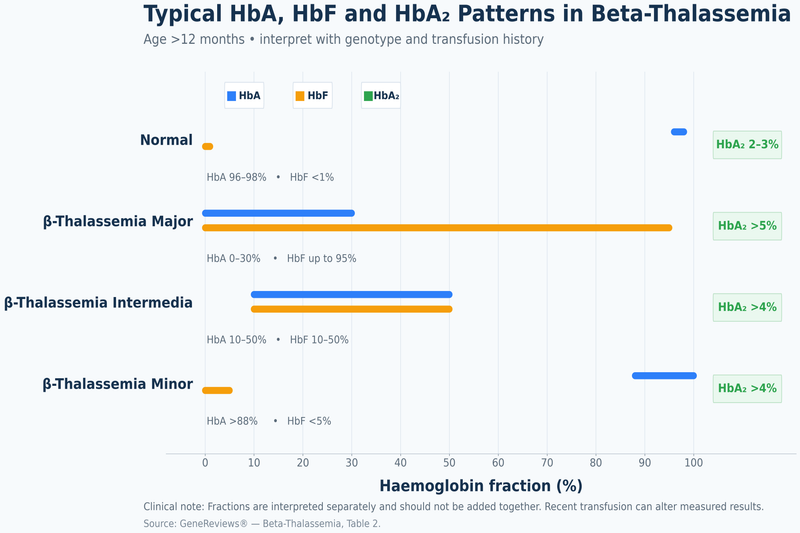 Thalassemia Major Vs Minor Vs Intermedia: Symptoms, Blood Reports, Risks And Treatment Differences 7 Professional thalassemia hbf hba2 graph 6000x4000 1