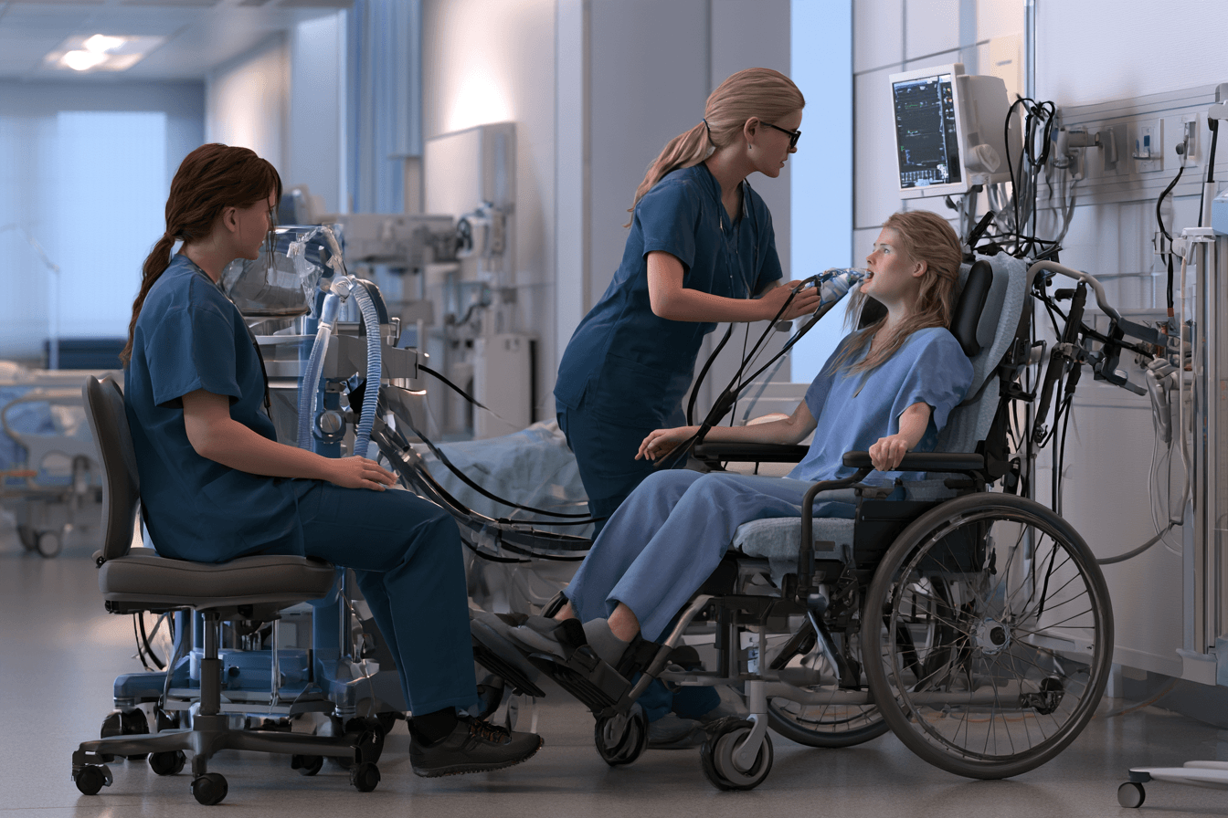 Urgent als warning signs breathing swallowing care